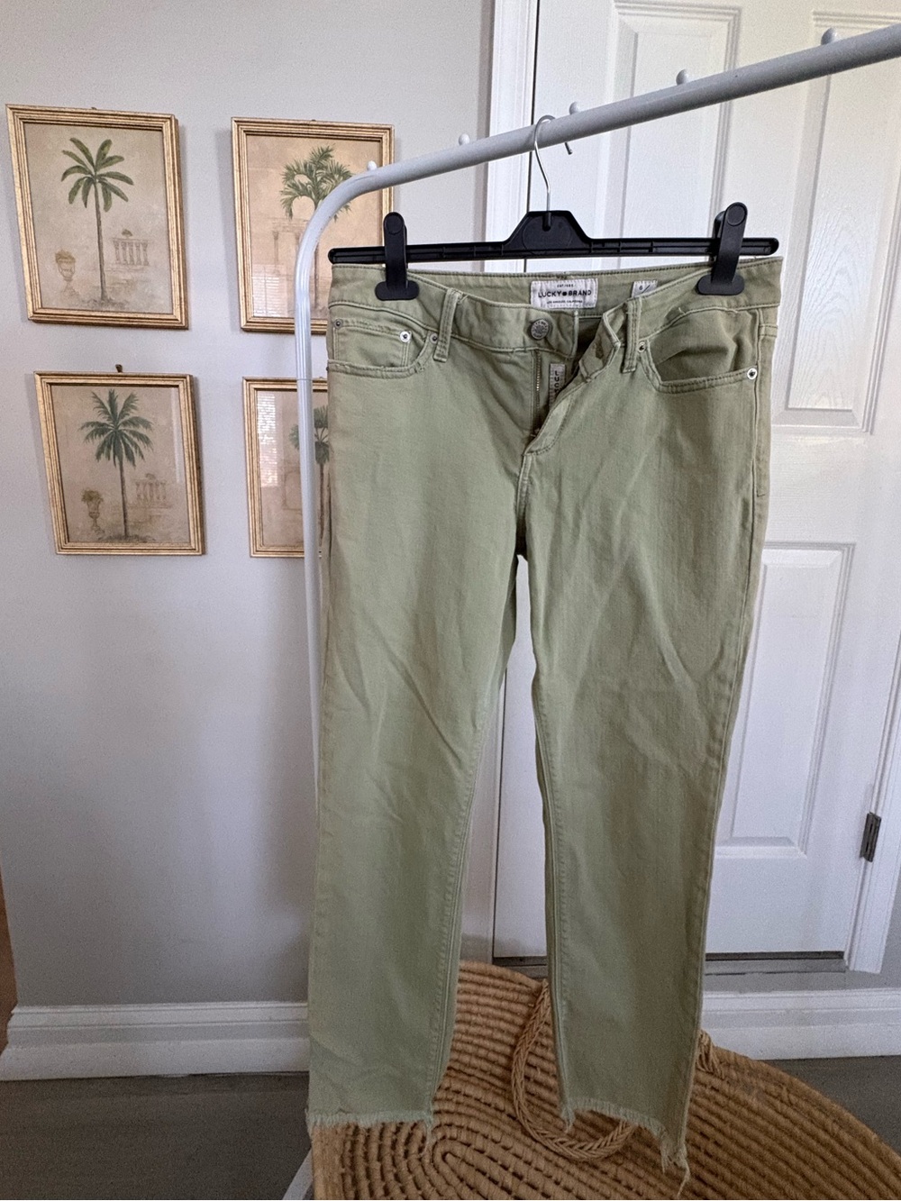 Lucky Brand Light Sage Straight Jeans
